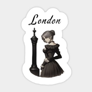 Lady in London Sticker